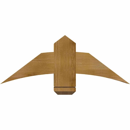 Ekena Millwork Bellingham Rough Sawn Timber Gable Bracket, Western Red Cedar, 36"W x 13"H x 6"D x 6"F, 9/12 Pitch GBW036X13X0606BEL00RWR